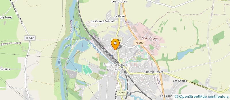localisation de l'entreprise COLLEGE JEAN DE LA FONTAINE à SAINT-GERMAIN-DES-FOSSES