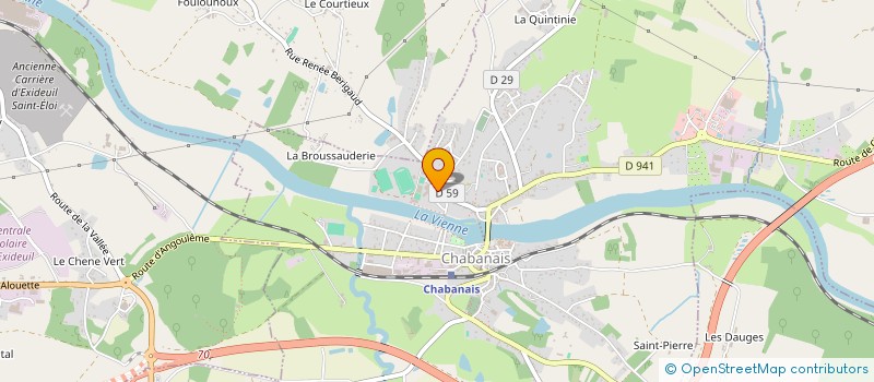 localisation de l'entreprise COLLEGE JEAN DE LA QUINTINIE  CHABANAIS