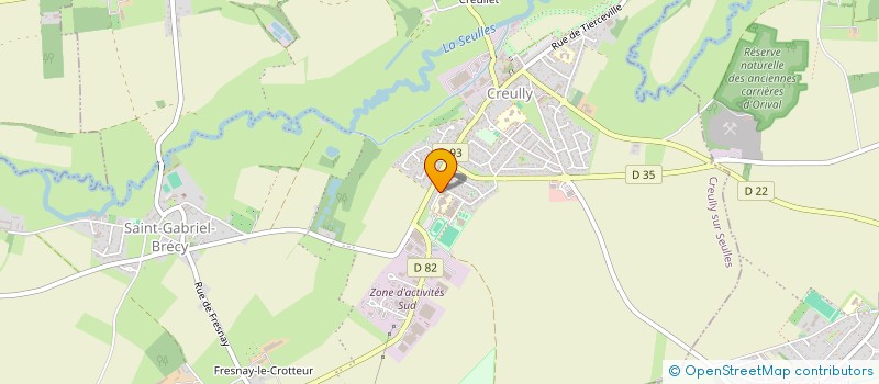 localisation de l'entreprise COLLEGE JEAN DE LA VARENDE à CREULLY SUR SEULLES