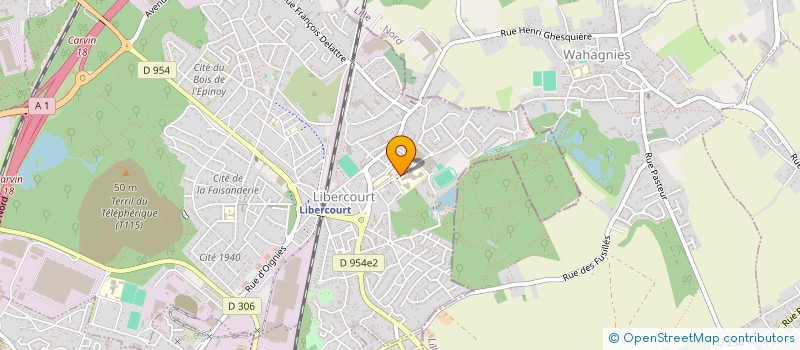 localisation de l'entreprise COLLEGE JEAN DE SAINT AUBERT  LIBERCOURT