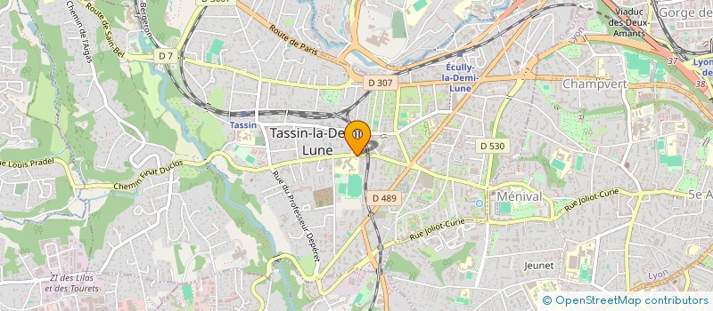 localisation de l'entreprise COLLEGE JEAN-JACQUES ROUSSEAU  TASSIN-LA-DEMI-LUNE