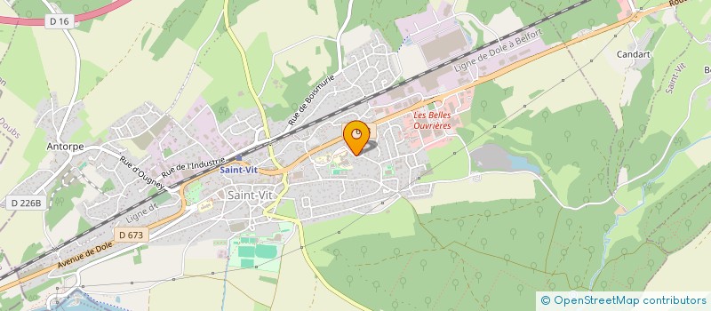 localisation de l'entreprise COLLEGE JEAN JAURES  SAINT-VIT