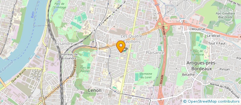 localisation de l'entreprise COLLEGE JEAN JAURES  CENON