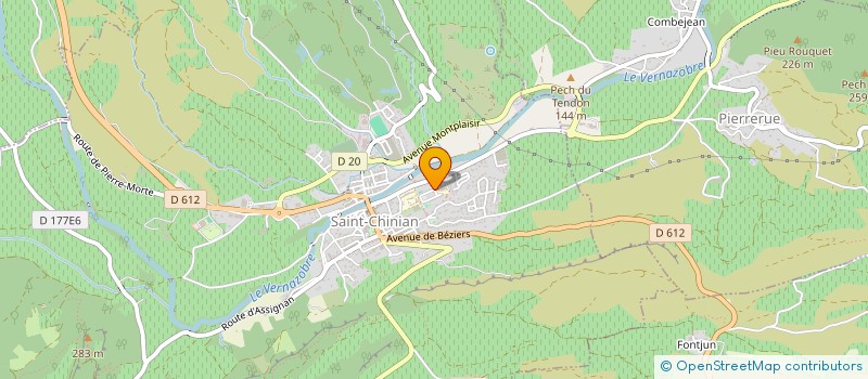 localisation de l'entreprise COLLEGE JEAN JAURES  SAINT-CHINIAN