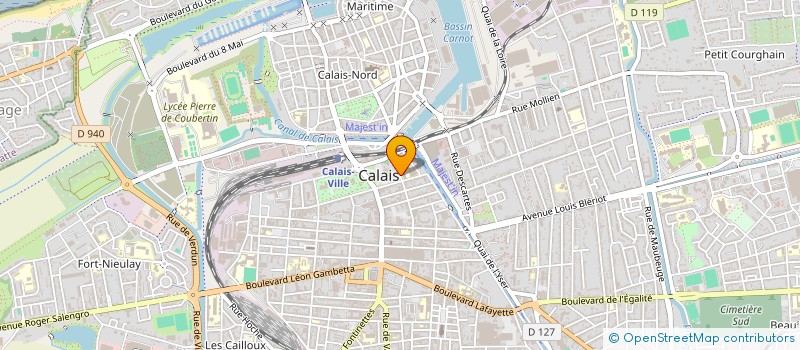 localisation de l'entreprise COLLEGE JEAN JAURES  CALAIS