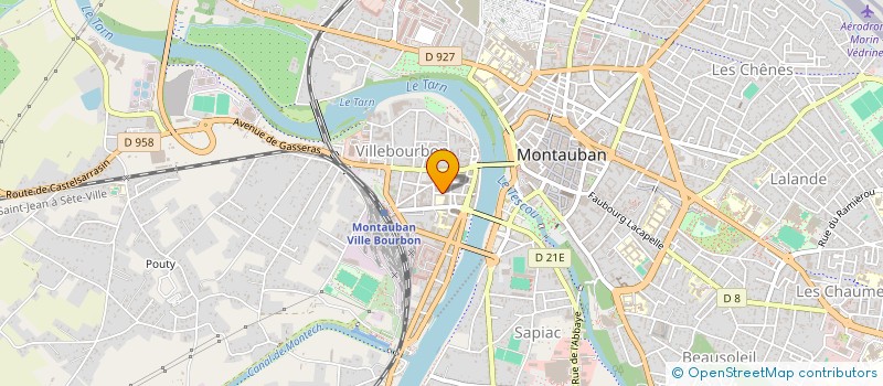 localisation de l'entreprise COLLEGE JEAN JAURES  MONTAUBAN