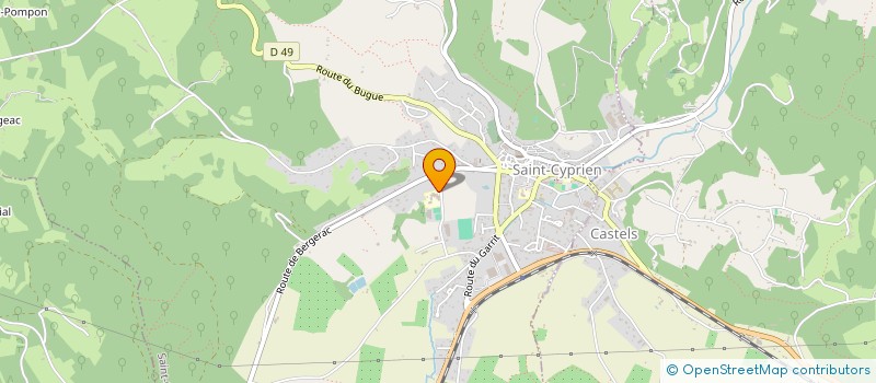 localisation de l'entreprise COLLEGE JEAN LADIGNAC  SAINT-CYPRIEN