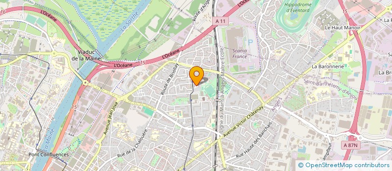 localisation de l'entreprise COLLEGE JEAN LURCAT à ANGERS