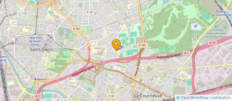 localisation de l'entreprise COLLEGE JEAN LURCAT à SAINT-DENIS