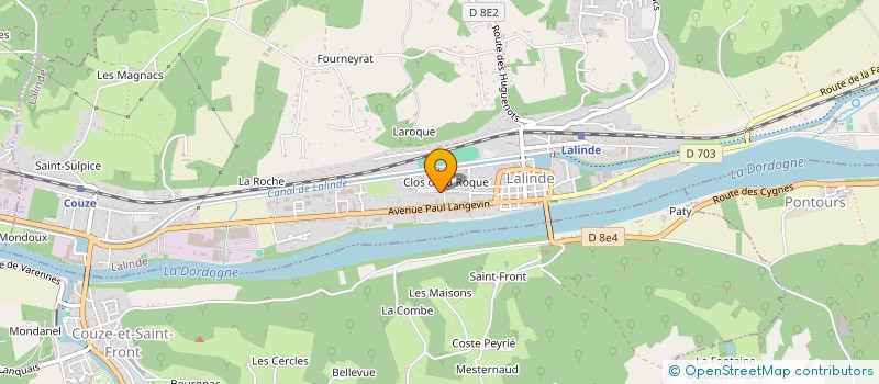 localisation de l'entreprise COLLEGE JEAN MONNET  LALINDE