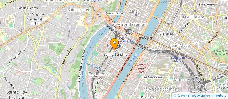 localisation de l'entreprise COLLEGE JEAN MONNET  LYON