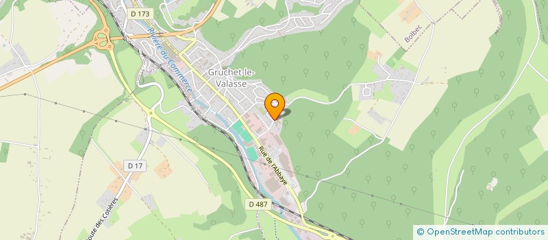 localisation de l'entreprise COLLEGE JEAN MONNET  GRUCHET-LE-VALASSE