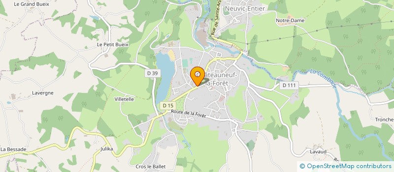 localisation de l'entreprise COLLEGE JEAN MONNET à CHATEAUNEUF-LA-FORET