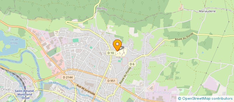 localisation de l'entreprise COLLEGE JEAN MOULIN  SAINT-AMAND-MONTROND