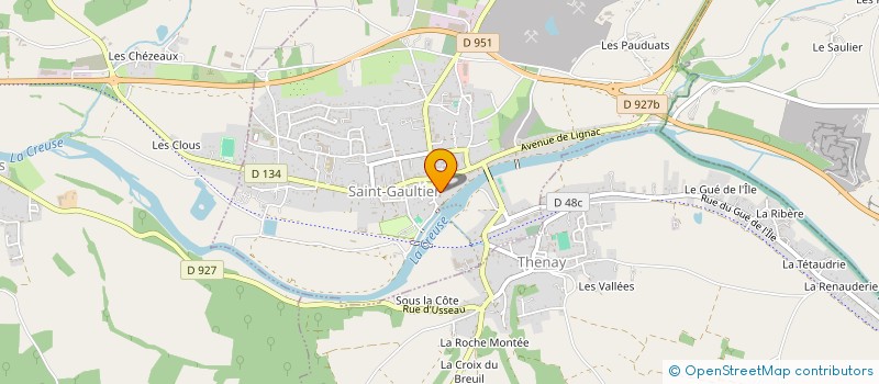 localisation de l'entreprise COLLEGE JEAN MOULIN à SAINT-GAULTIER