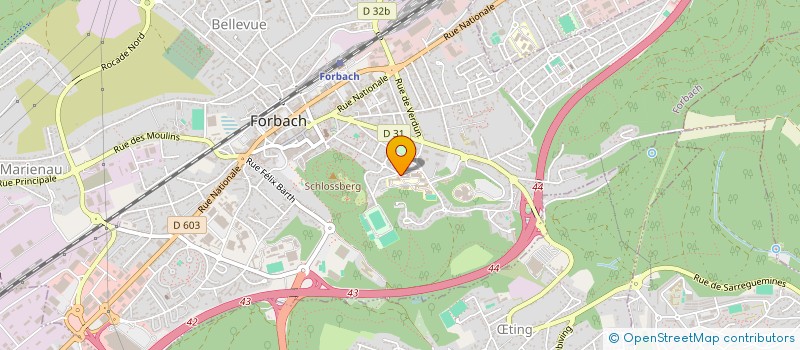 localisation de l'entreprise COLLEGE JEAN MOULIN à FORBACH