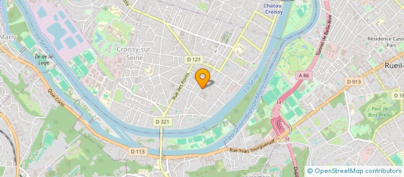 localisation de l'entreprise COLLEGE JEAN MOULIN  CROISSY-SUR-SEINE