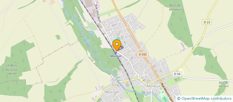 localisation de l'entreprise COLLEGE JEAN MOULIN  MOREUIL