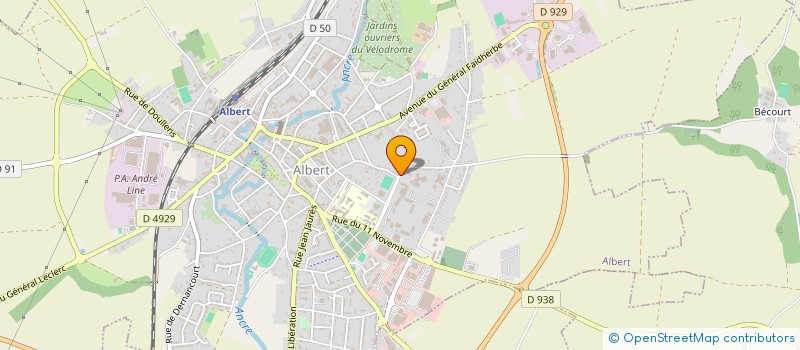 localisation de l'entreprise COLLEGE JEAN MOULIN à ALBERT