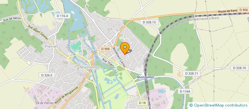 localisation de l'entreprise COLLEGE JEAN RACINE à MAINTENON
