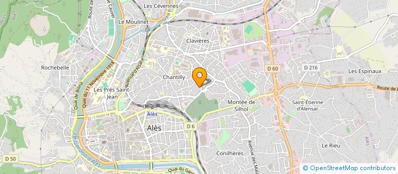 localisation de l'entreprise COLLEGE JEAN RACINE  ALES