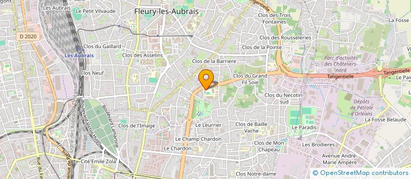 localisation de l'entreprise COLLEGE JEAN ROSTAND à ORLEANS