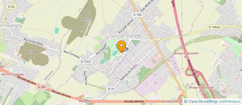 localisation de l'entreprise COLLEGE JEAN ROSTAND  SAINS-EN-GOHELLE