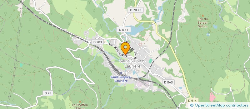 localisation de l'entreprise COLLEGE JEAN ROSTAND  SAINT-SULPICE-LAURIERE