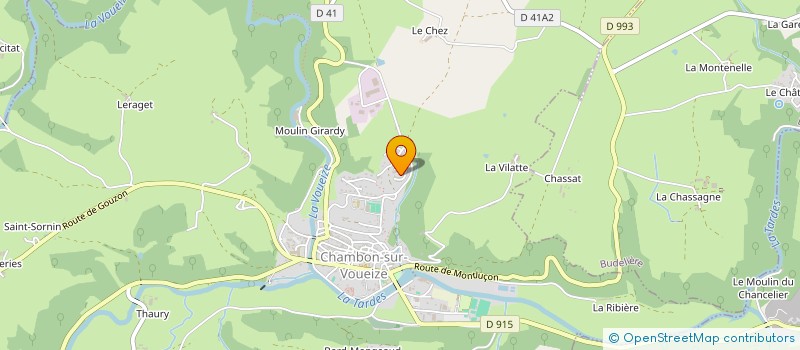 localisation de l'entreprise COLLEGE JEAN ZAY à CHAMBON-SUR-VOUEIZE