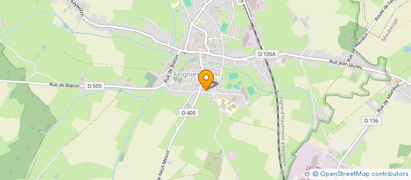 localisation de l'entreprise COLLEGE JEAN ZAY  FEIGNIES