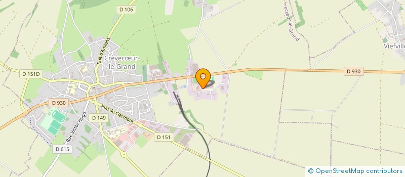 localisation de l'entreprise COLLEGE JEHAN LE FRERON  CREVECUR-LE-GRAND