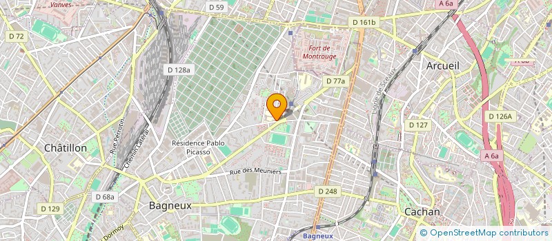 localisation de l'entreprise COLLEGE JOLIOT CURIE à BAGNEUX