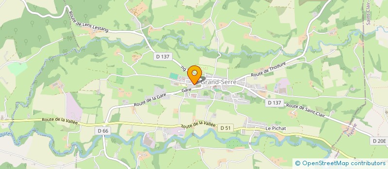 localisation de l'entreprise COLLEGE JOSEPH BEDIER  LE GRAND SERRE