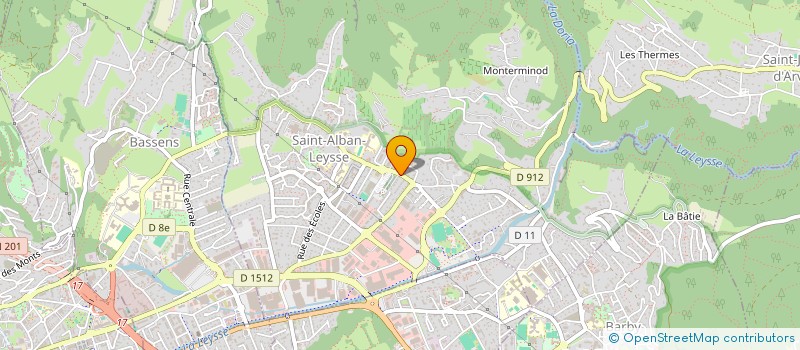 localisation de l'entreprise COLLEGE JOSEPH ET XAVIER DE MAISTRE  SAINT-ALBAN-LEYSSE