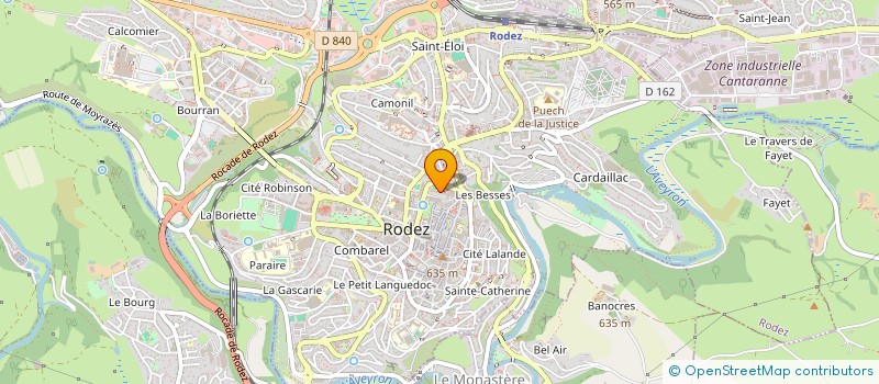 localisation de l'entreprise COLLEGE JOSEPH FABRE  RODEZ