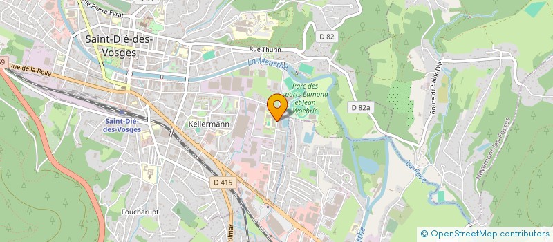 localisation de l'entreprise COLLEGE JOSEPH JULIEN SOUHAIT  SAINT-DIE-DES-VOSGES