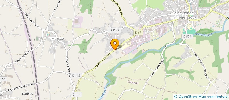 localisation de l'entreprise COLLEGE JOSEPHINE BAKER  SAINT-DONAT-SUR-L'HERBASSE