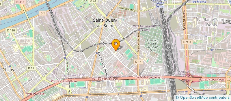 localisation de l'entreprise COLLEGE JOSEPHINE BAKER à SAINT-OUEN-SUR-SEINE