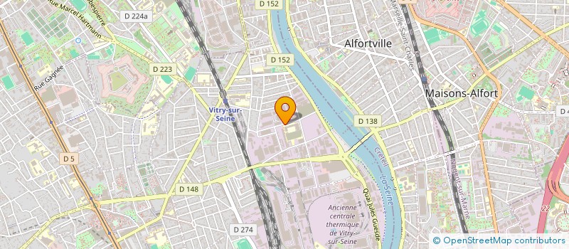 localisation de l'entreprise COLLEGE JOSETTE ET MAURICE AUDIN à VITRY-SUR-SEINE