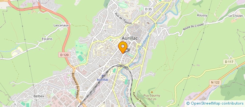localisation de l'entreprise COLLEGE JULES FERRY à AURILLAC
