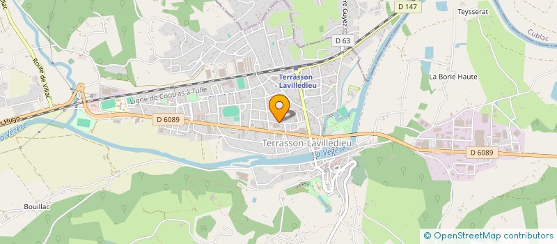 localisation de l'entreprise COLLEGE JULES FERRY  TERRASSON-LAVILLEDIEU