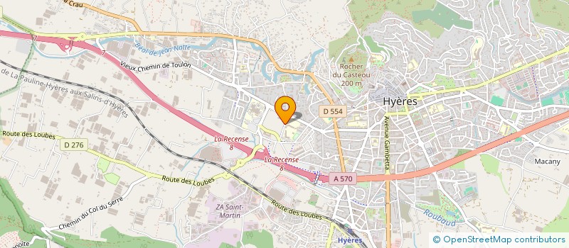 localisation de l'entreprise COLLEGE JULES FERRY à HYERES