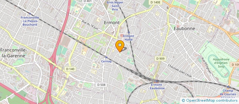 localisation de l'entreprise COLLEGE JULES FERRY à ERMONT