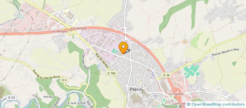 localisation de l'entreprise COLLEGE JULES LEQUIER  PLERIN