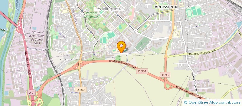 localisation de l'entreprise COLLEGE JULES MICHELET  VENISSIEUX