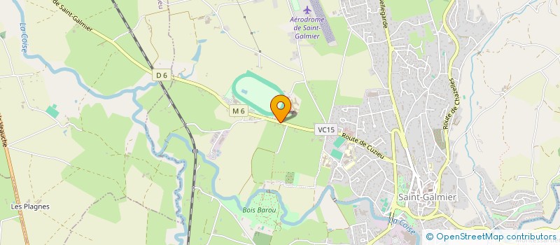 localisation de l'entreprise COLLEGE JULES ROMAIN  SAINT-GALMIER