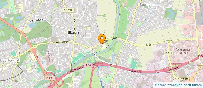 localisation de l'entreprise COLLEGE JULES VERNE  ILLZACH