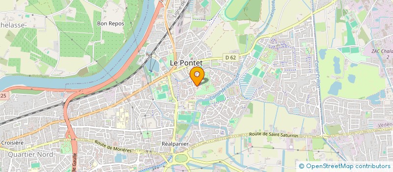 localisation de l'entreprise COLLEGE JULES VERNE  LE PONTET