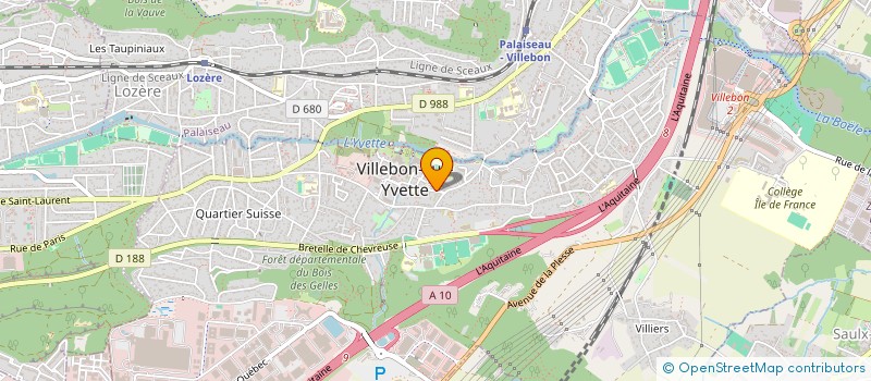 localisation de l'entreprise COLLEGE JULES VERNE  VILLEBON-SUR-YVETTE