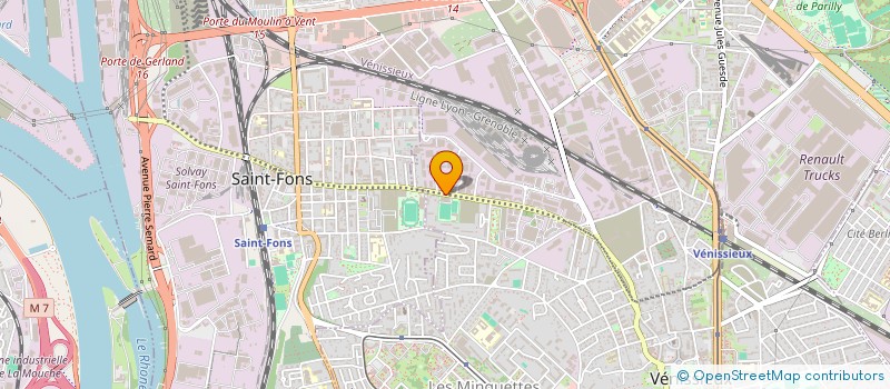 localisation de l'entreprise COLLEGE KATIA KRAFFT  VENISSIEUX